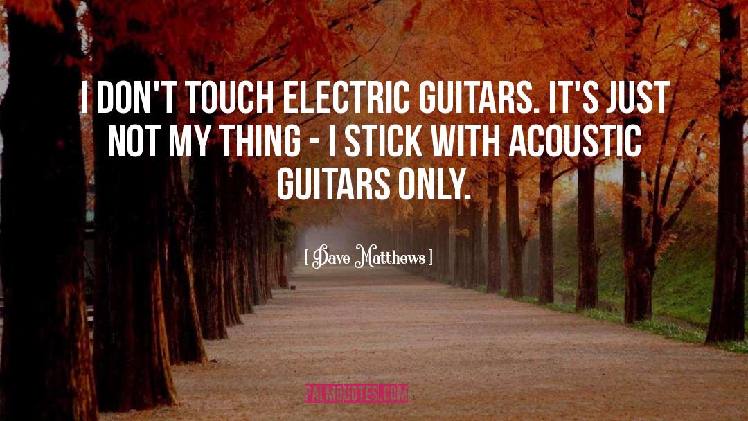 Guitars quotes by Dave Matthews