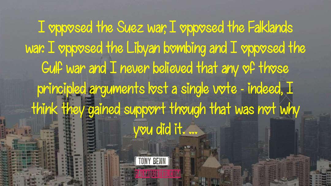 Gulf War quotes by Tony Benn