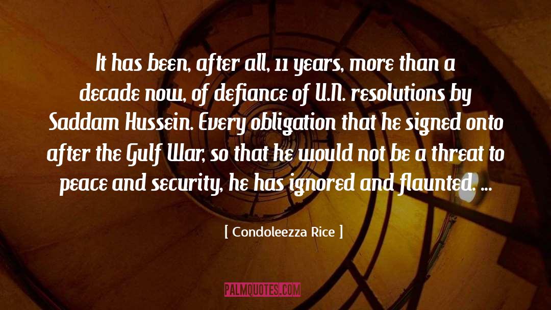 Gulf War quotes by Condoleezza Rice
