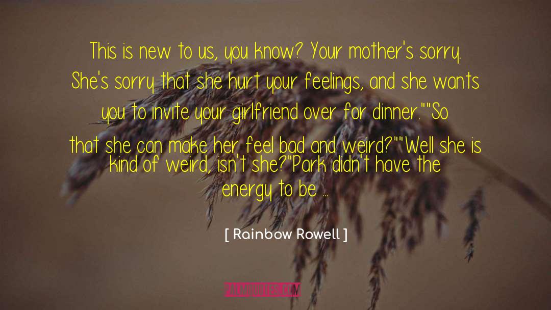 Gullible Girlfriend quotes by Rainbow Rowell