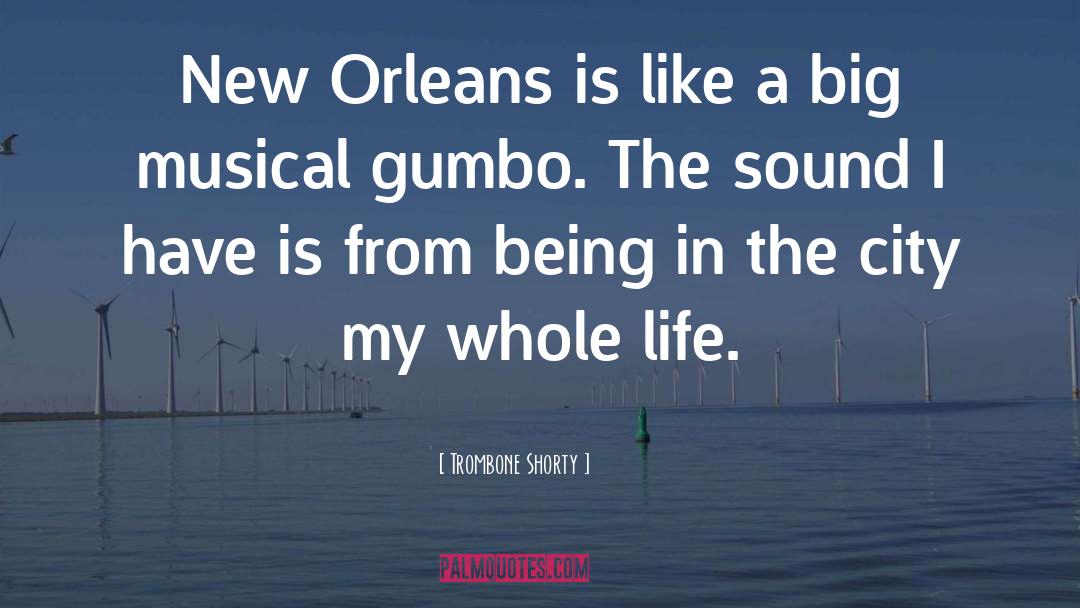 Gumbo quotes by Trombone Shorty