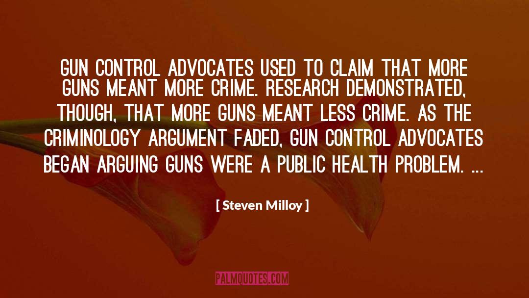 Gun Control quotes by Steven Milloy