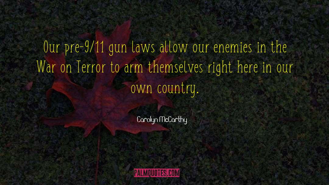 Gun Laws quotes by Carolyn McCarthy