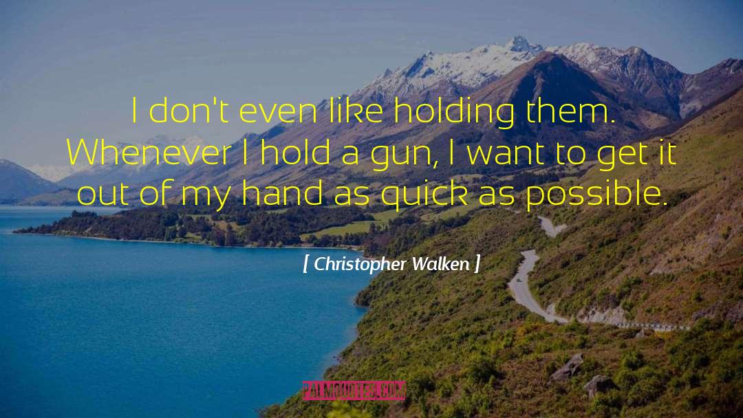 Gun Legislation quotes by Christopher Walken