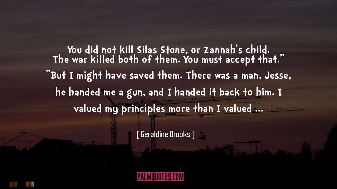 Gun quotes by Geraldine Brooks