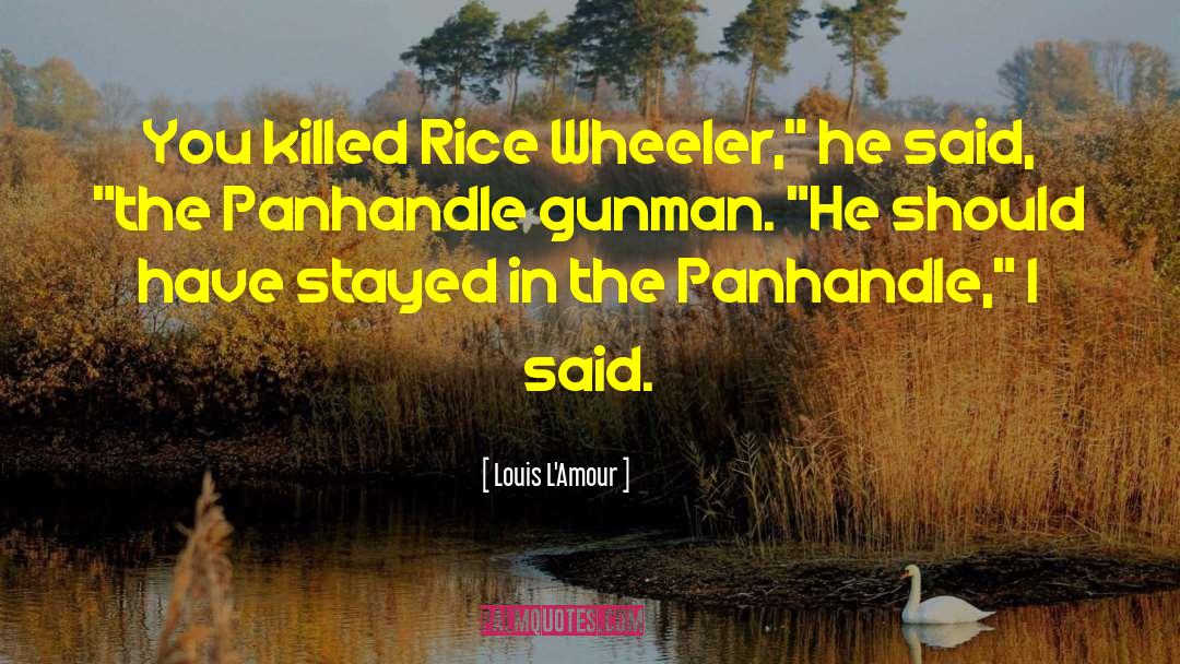 Gunman quotes by Louis L'Amour