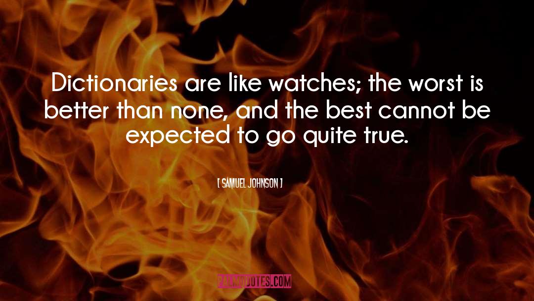 Gurland Watches quotes by Samuel Johnson