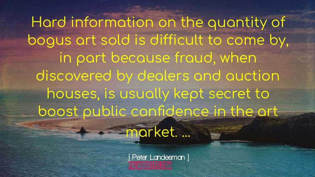 Gutjahr Auction quotes by Peter Landesman