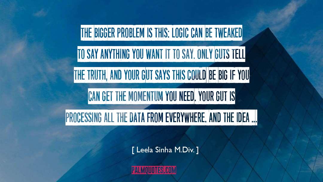 Guts quotes by Leela Sinha M.Div.