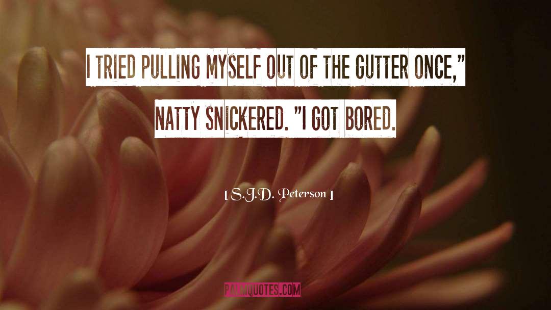 Gutter quotes by S.J.D. Peterson