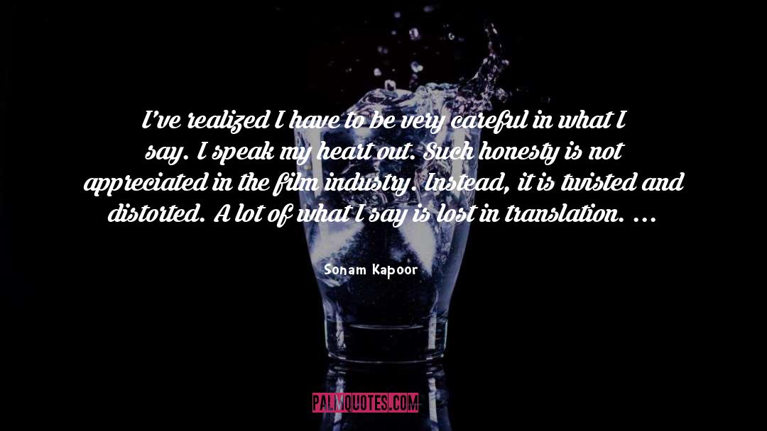 Gutter Speak quotes by Sonam Kapoor