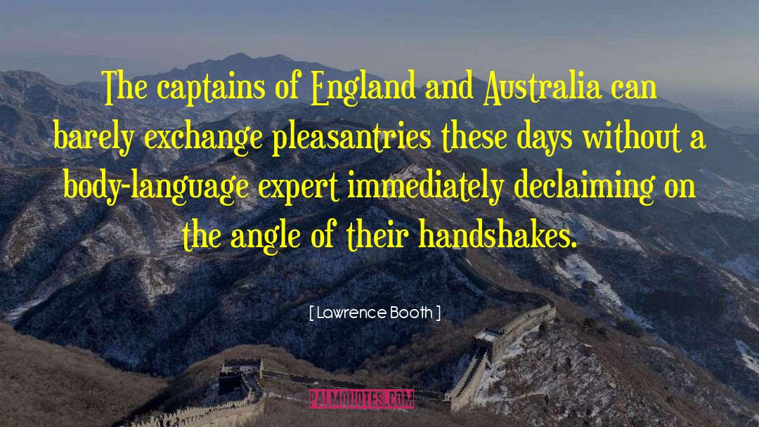 Gwalia Australia quotes by Lawrence Booth