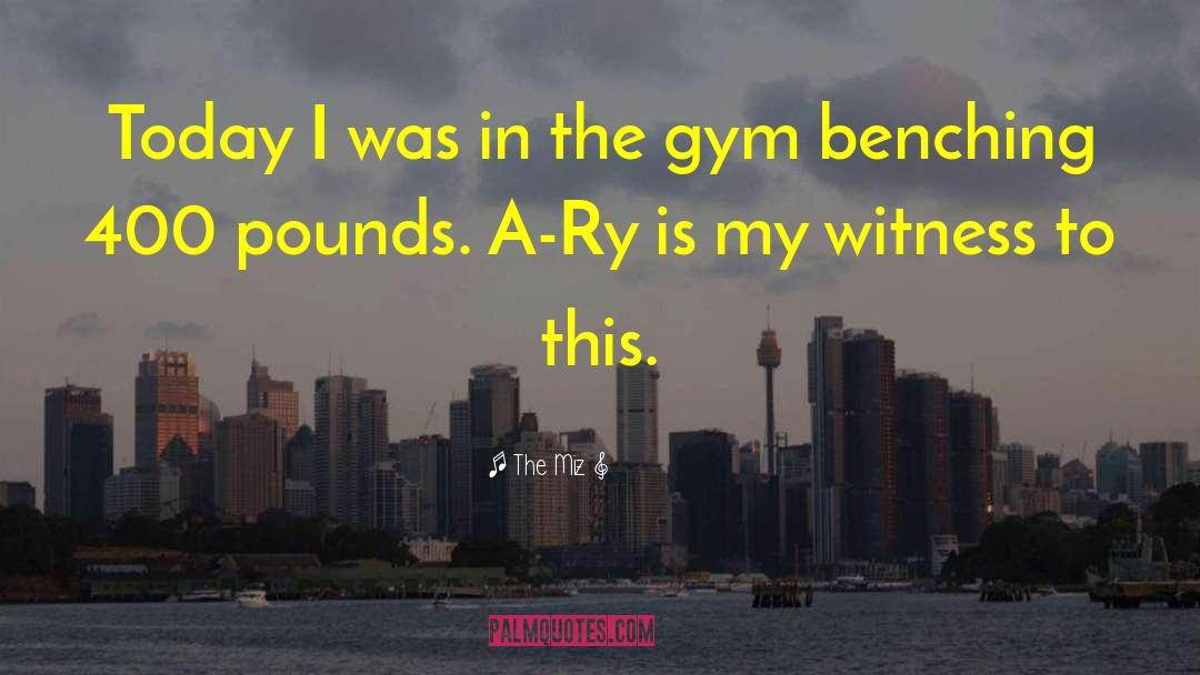 Gym Is My Sanctuary quotes by The Miz