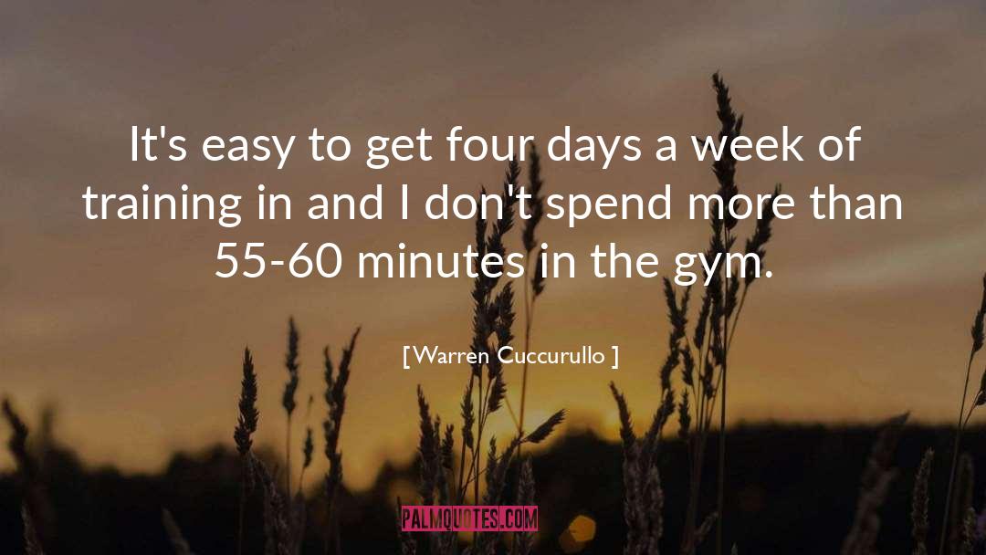 Gym Training quotes by Warren Cuccurullo