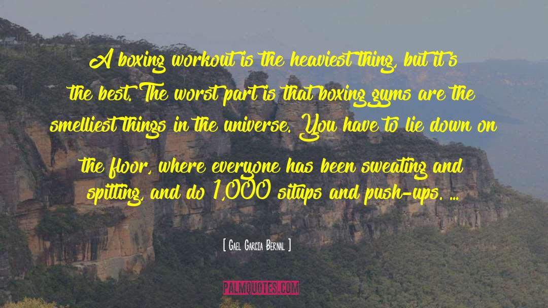 Gym Workout quotes by Gael Garcia Bernal