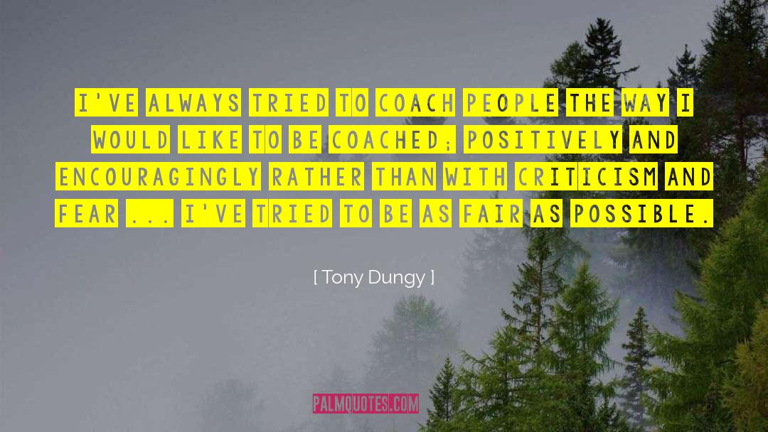 Gymnastics Coach quotes by Tony Dungy