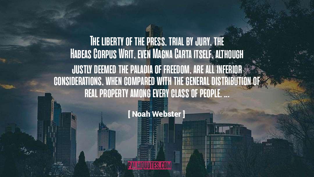 Habeas Corpus quotes by Noah Webster