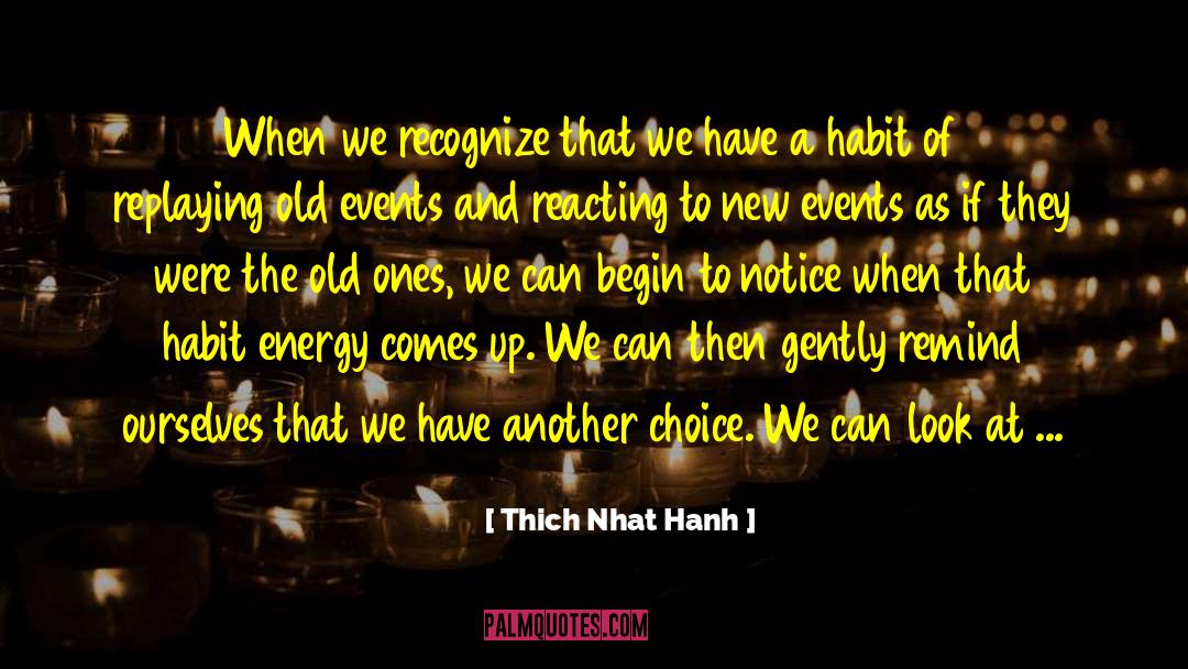 Habit Loop quotes by Thich Nhat Hanh