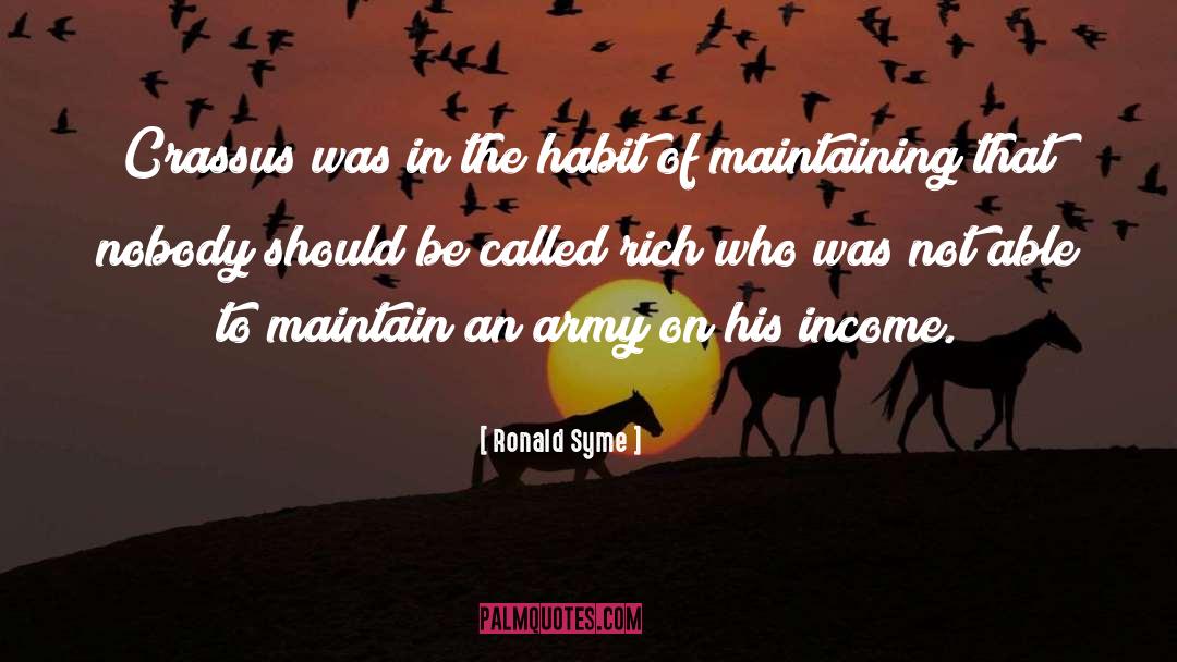 Habit quotes by Ronald Syme