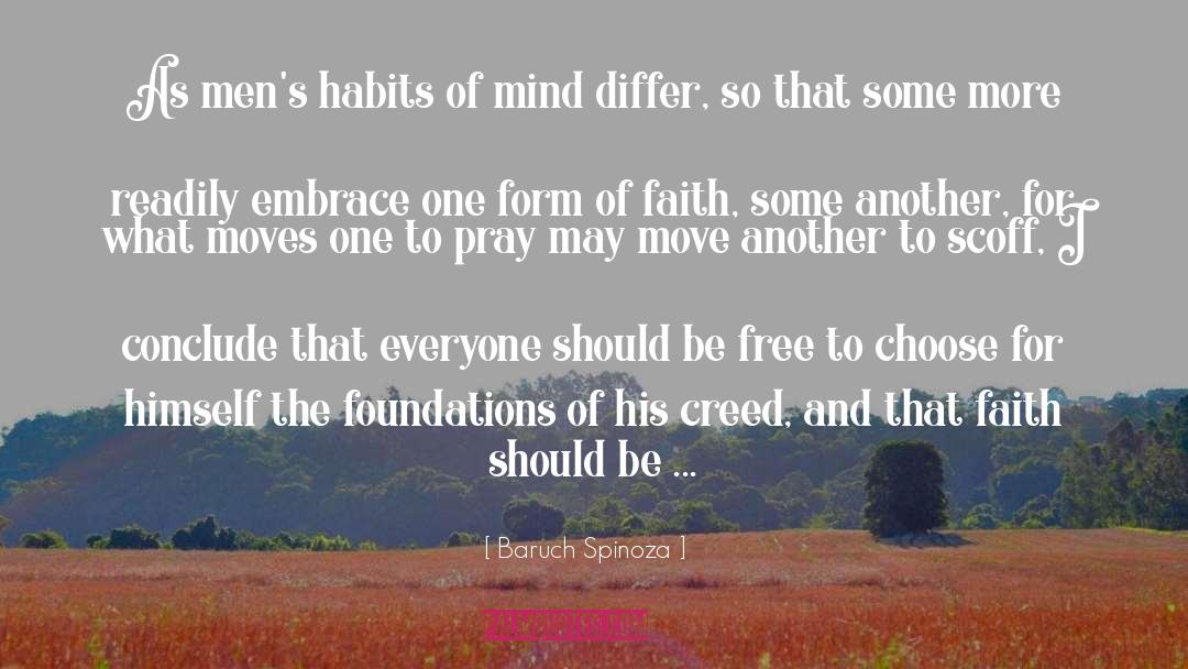 Habits Of Mind quotes by Baruch Spinoza
