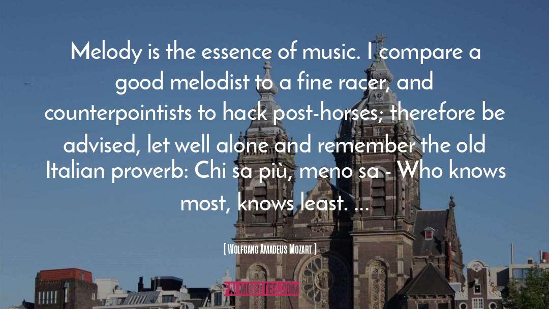 Hack Music Theory quotes by Wolfgang Amadeus Mozart