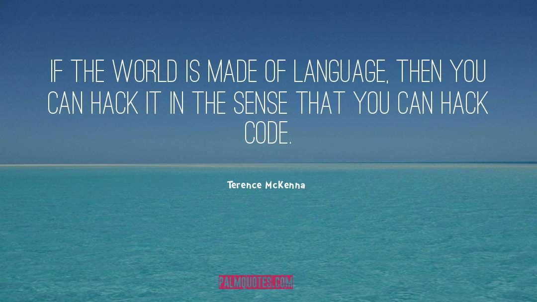 Hack quotes by Terence McKenna