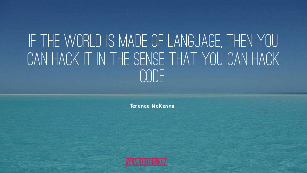 Hacks quotes by Terence McKenna
