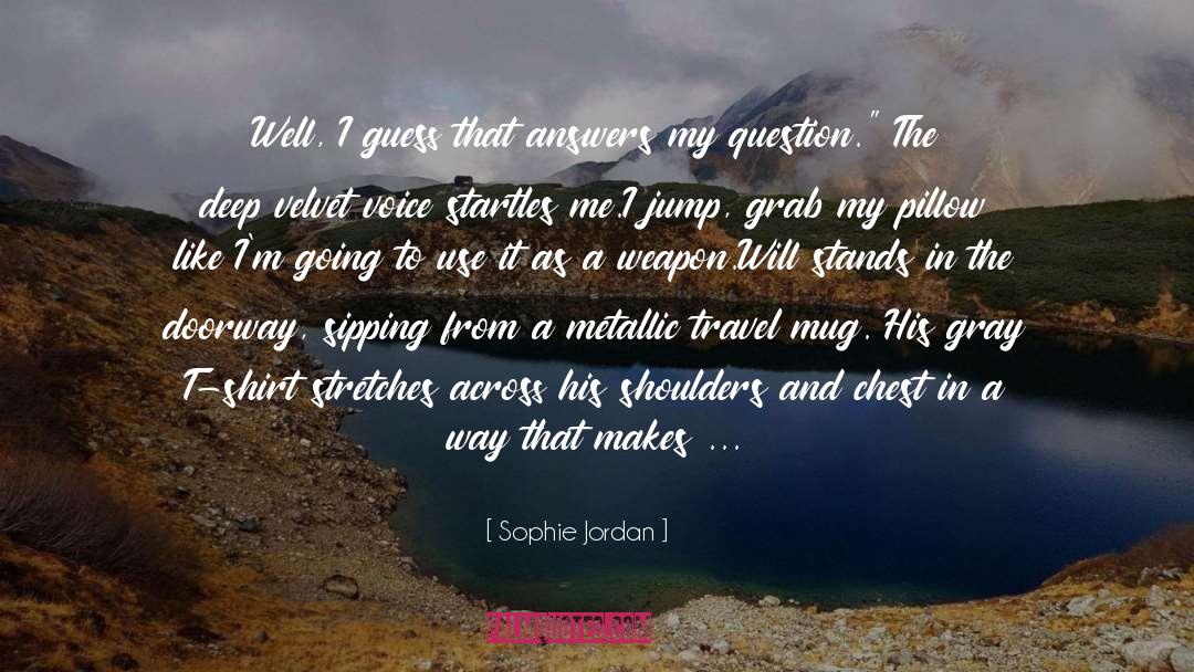 Had quotes by Sophie Jordan