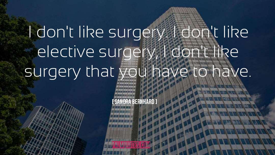 Hadids Before Surgery quotes by Sandra Bernhard