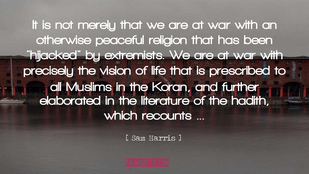 Hadith quotes by Sam Harris