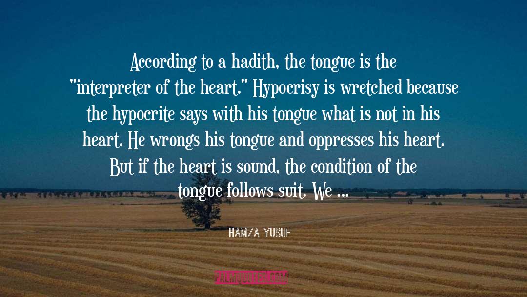 Hadith quotes by Hamza Yusuf