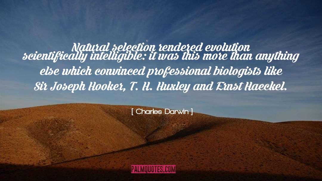 Haeckel quotes by Charles Darwin