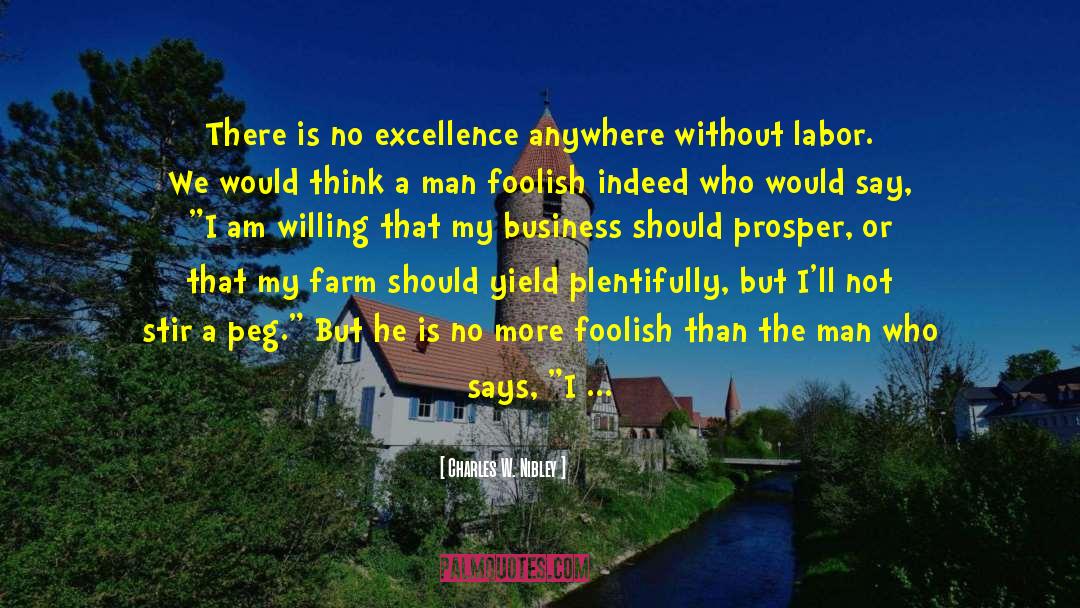 Hagemeyer Farms quotes by Charles W. Nibley