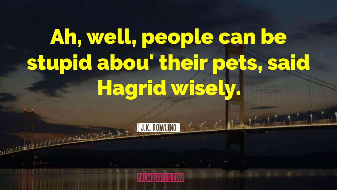 Hagrid quotes by J.K. Rowling