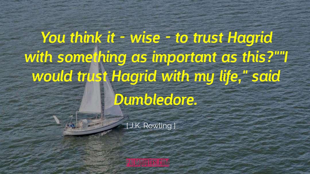 Hagrid quotes by J.K. Rowling