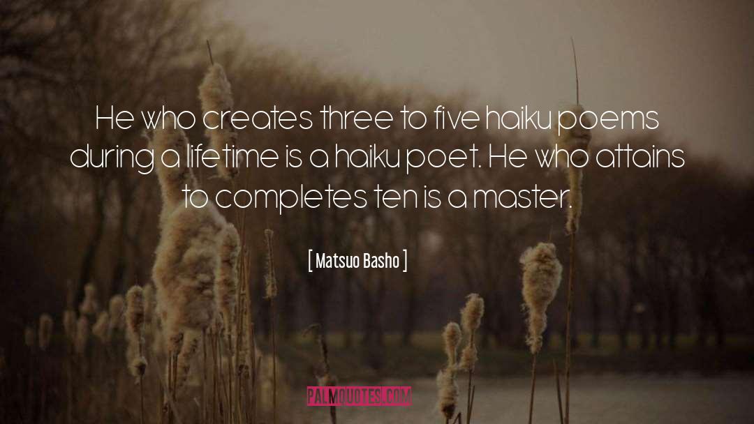 Haiku quotes by Matsuo Basho