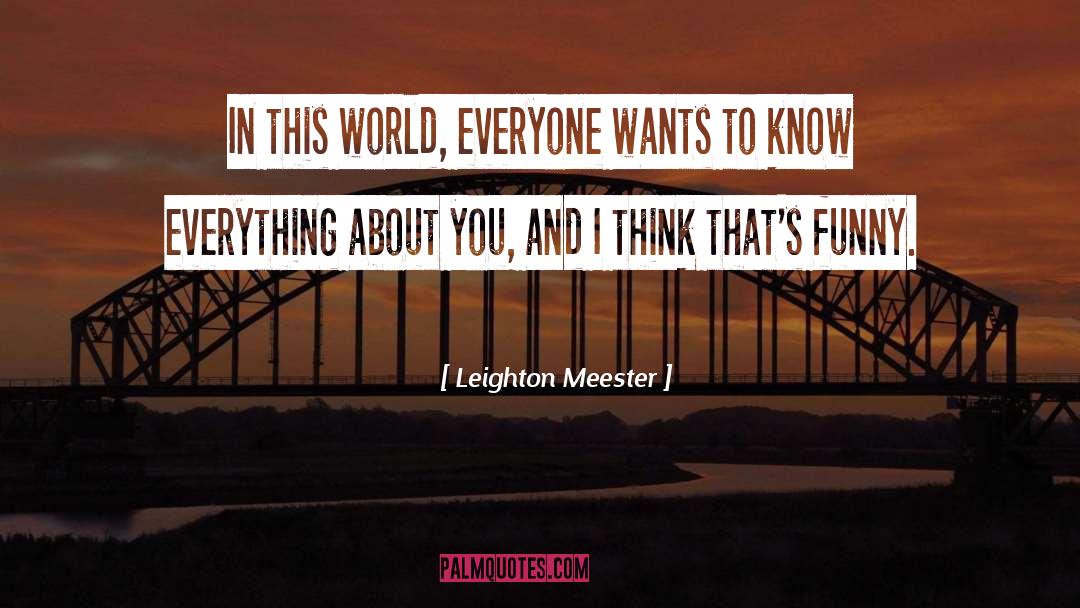 Hail Funny quotes by Leighton Meester