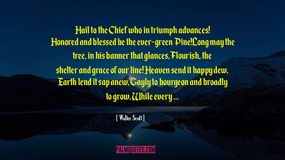 Hail quotes by Walter Scott