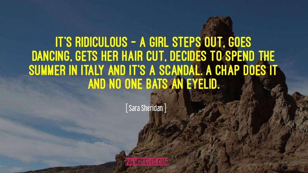 Hair Cut quotes by Sara Sheridan
