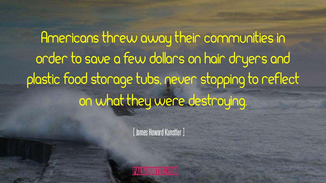 Hair Dryers quotes by James Howard Kunstler