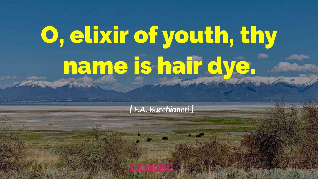 Hair Dye quotes by E.A. Bucchianeri