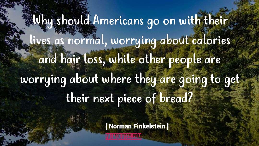 Hair Loss quotes by Norman Finkelstein
