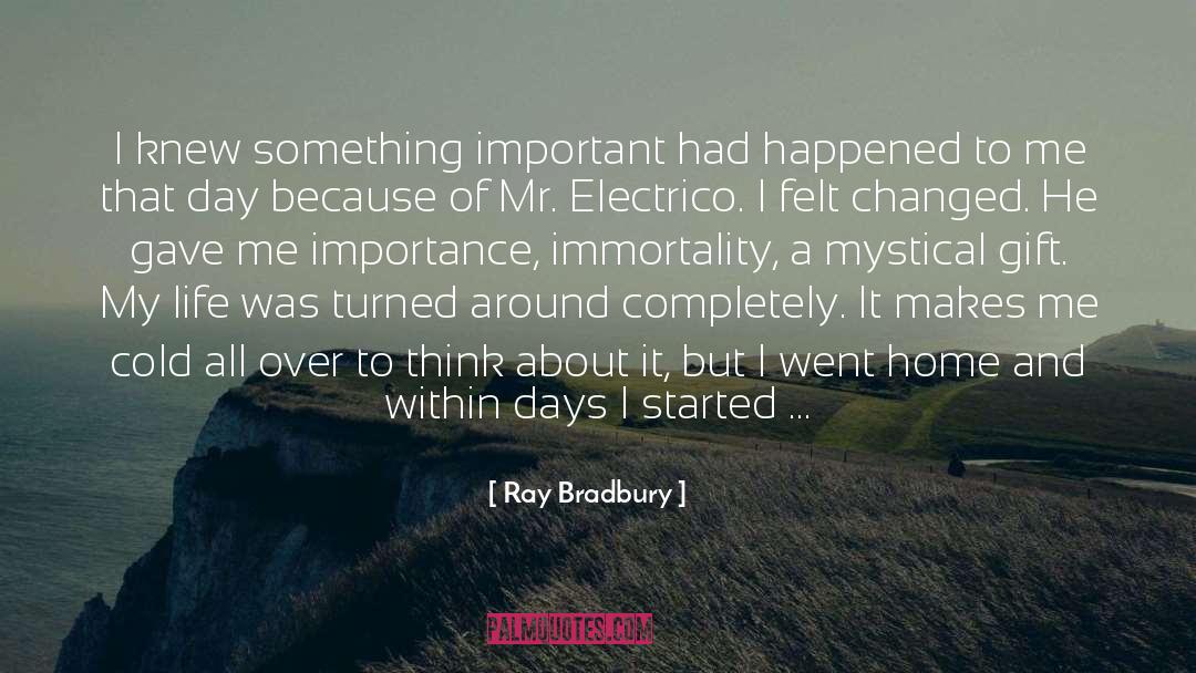 Hair Loving quotes by Ray Bradbury