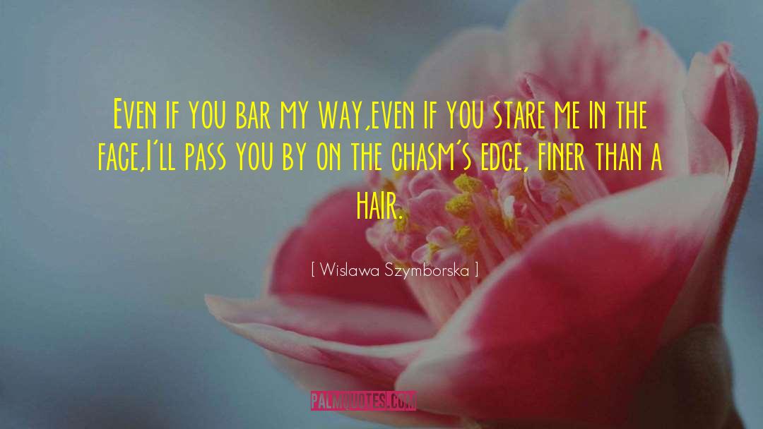 Hair On My Face quotes by Wislawa Szymborska