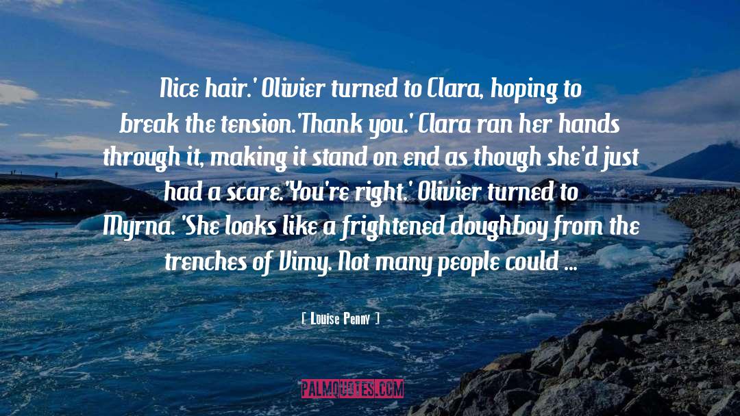 Hair quotes by Louise Penny