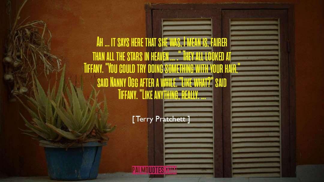 Hair Stylist quotes by Terry Pratchett