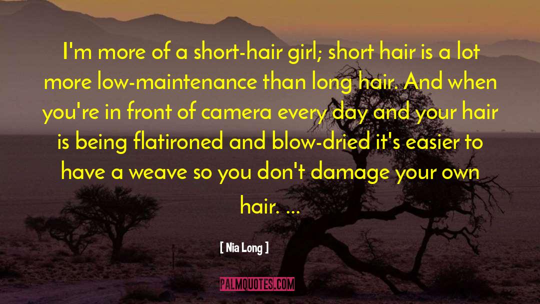 Hair Trimming quotes by Nia Long