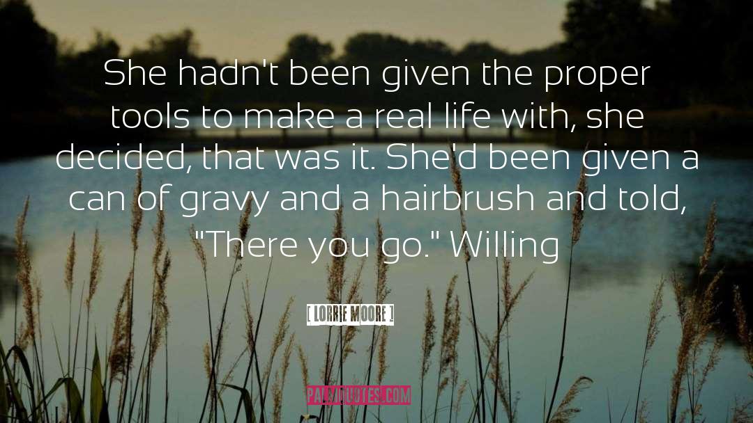 Hairbrush quotes by Lorrie Moore