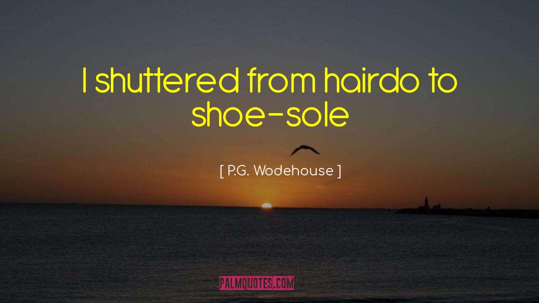 Hairdo quotes by P.G. Wodehouse