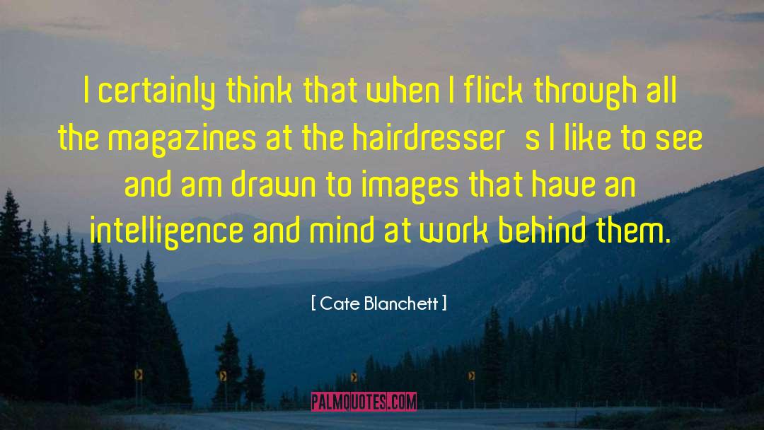 Hairdressers quotes by Cate Blanchett